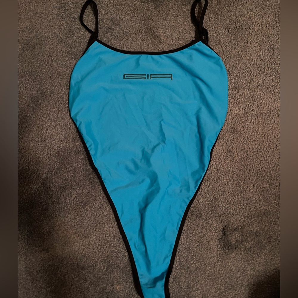 I.AM.GIA VIRGO Aqua Blue bodysuit